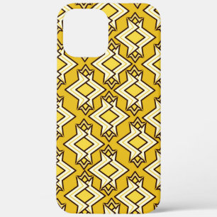 Etui iPhone Case-Mate Fond d'écran Art Déco Motif, Or moutarde