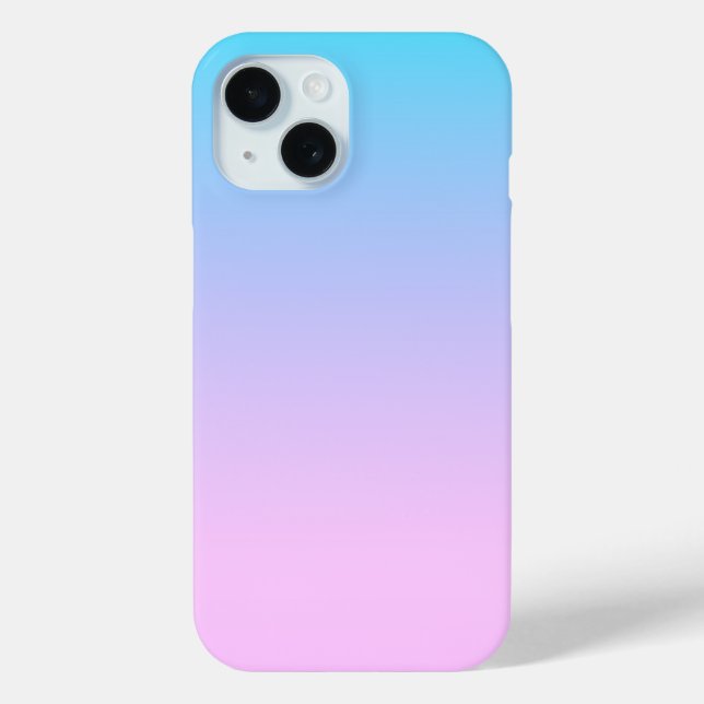 Coques Case-Mate iPhone Fond dégradé bleu et rose (Verso)