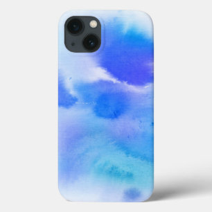 Etui iPhone 13 Fond peint à la main d'aquarelle abstraite