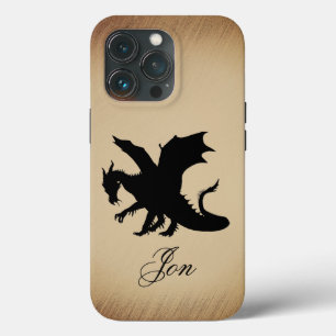 Case-Mate iPhone Case Fond personnalisé rustique Dragon noir
