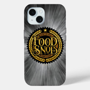 Coque Pour iPhone 15 Food Snob - Amoureux de la nourriture amusant