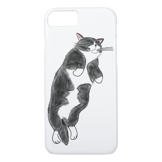 Coques Case-Mate iPhone FooFooCat : Chat enorme paresseux de smoking (Dos)