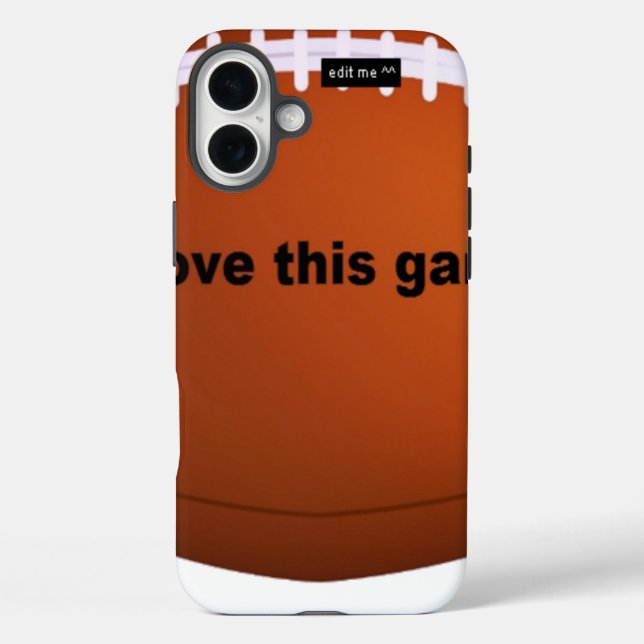 Coques Case-Mate iPhone Football Américain : J'Aime Ce Jeu (Verso)
