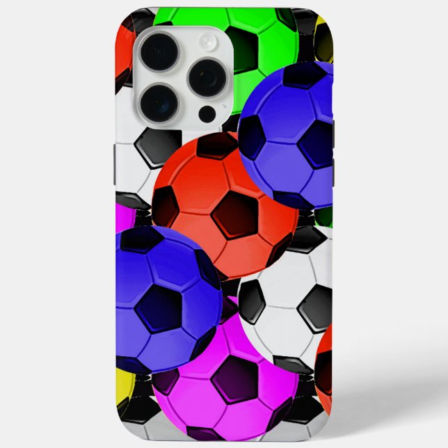 Coques Case-Mate iPhone Football américain multicolore (Verso)