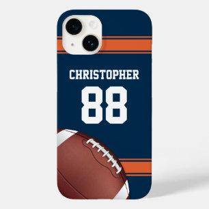 Coques Pour iPhone Football en fer du Jersey Grid Stripes
