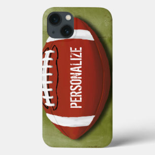 iPhone 13 Coque Football Green Grunge personnalisé