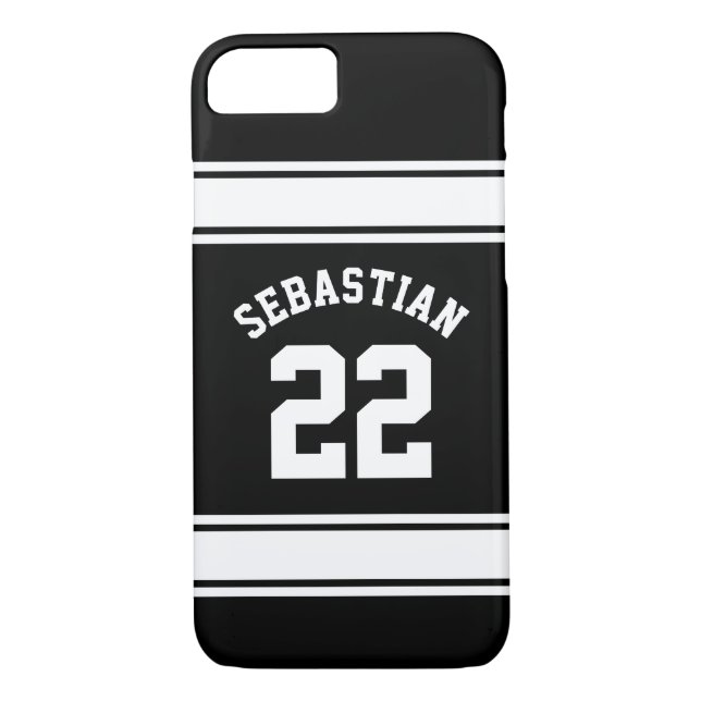 Coques Case-Mate iPhone Football Jersey Novelty Nom personnalisé (Dos)
