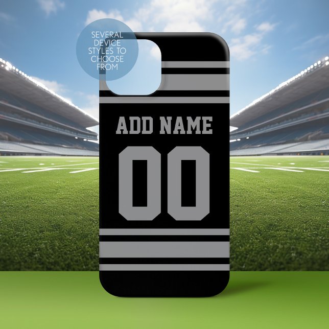 Coques Case-Mate iPhone Football Jersey - Personnaliser avec vos informati (Personalized Phone Case with a Football Jersey Stripe Design)