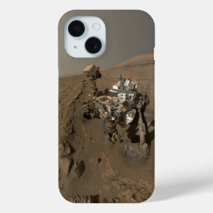 Coque Pour iPhone 15 Forage sur Mars Curiosité Paysage Martien Rouge