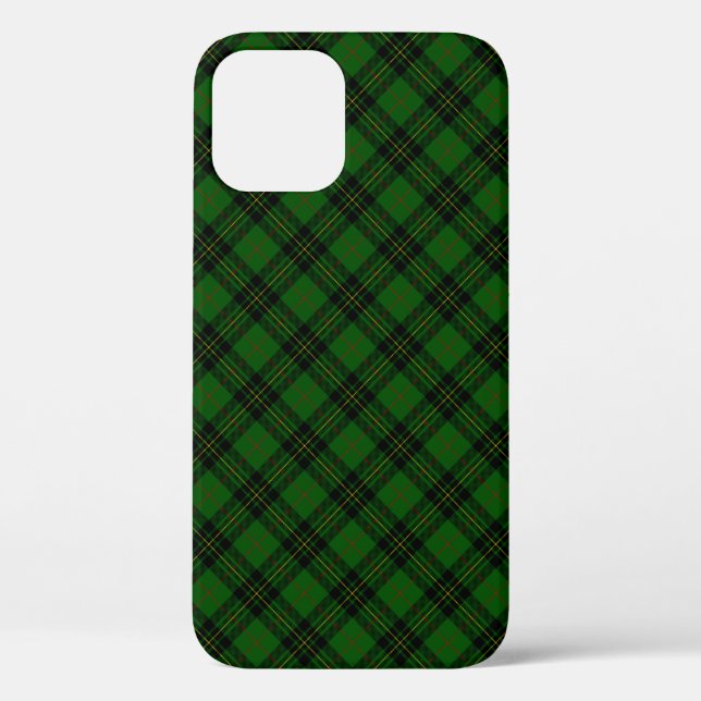 Coques Case-Mate iPhone Forbes tartan vert noir plaid (Verso)