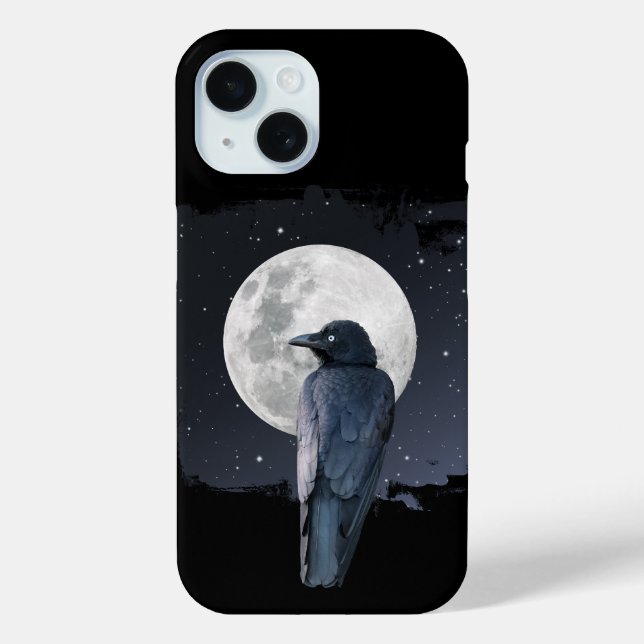 Coques Case-Mate iPhone Forest Raven Cold Moon (Verso)