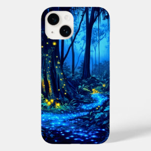 Coque Pour iPhone 14 Forêt Bio Luminescente
