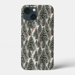 Case-Mate iPhone Case Forêt d'arbres de Noël couverts de neige