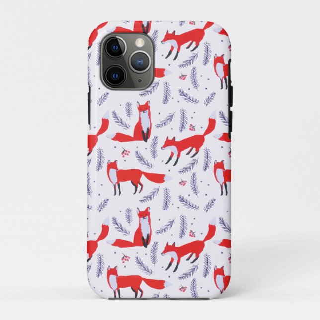 Coques Case-Mate iPhone Forêt de bois souriant Végétation Renard rouge (Dos)