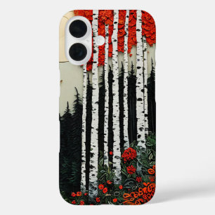 Coque Pour iPhone 16 Forêt de bouleaux fantastique