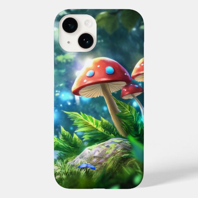 Coques Case-Mate iPhone Forêt de Champignons (Verso)