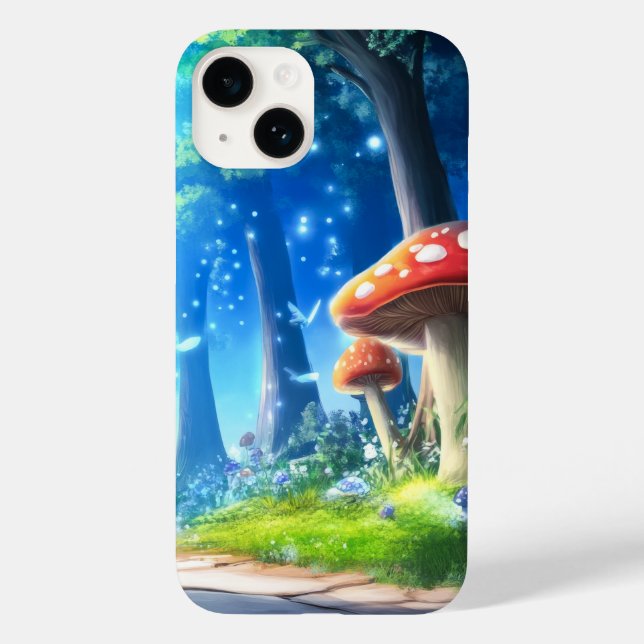Coques Case-Mate iPhone Forêt de Champignons (Verso)