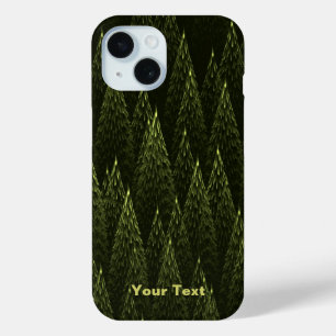 Coque Pour iPhone 15 Forêt de conifères fractale
