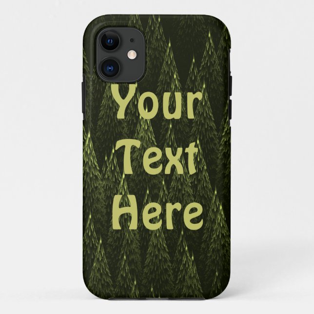 Coques Case-Mate iPhone Forêt de conifères fractale (Dos)