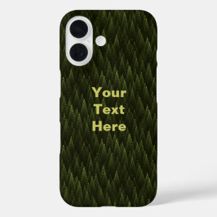 Coque Pour iPhone 16 Forêt de conifères fractale