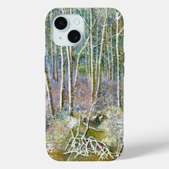 Coques Case-Mate iPhone forêt hivernale (Verso)