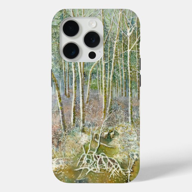 Coques Case-Mate iPhone forêt hivernale (Verso)