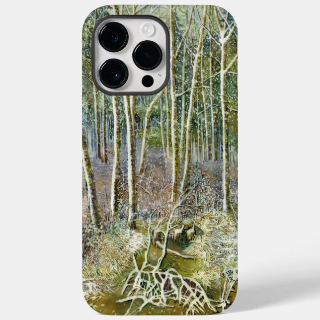 Coques Case-Mate iPhone forêt hivernale (Verso)