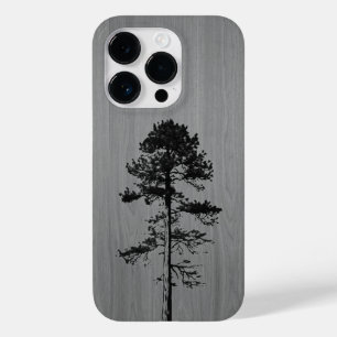 Coque Pour iPhone 14 Pro Forêt sauvage - Bois gravé - Bois