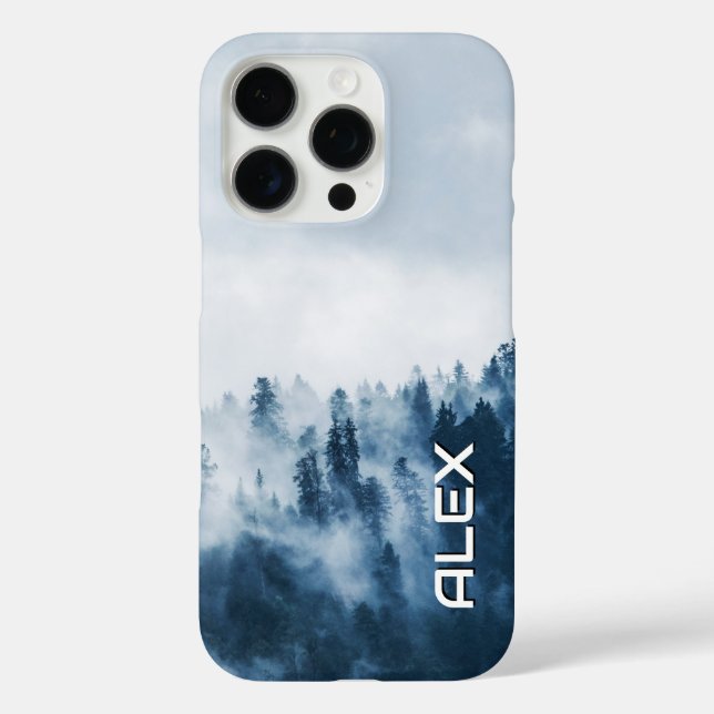 Coques Case-Mate iPhone Forêt supérieure de l'Arbre à Misty - Bois atmosph (Verso)