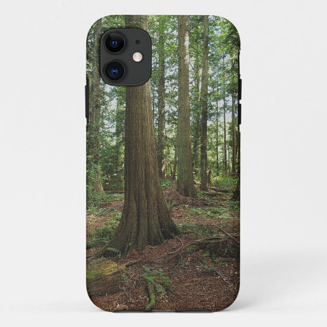 Coques Case-Mate iPhone Forêt verte Bois Arbre Nature Photo (Dos)