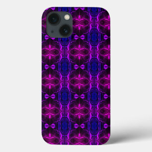 Case-Mate iPhone Case Formas, "traços rosa flutuam em fundo azul? Formas