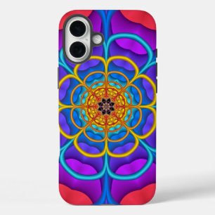 Coques iPhone 16 Plus Forme de fleurs abstraites décoratives