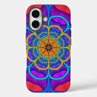 Coque Pour iPhone 16 Forme de fleurs abstraites décoratives