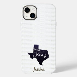 Coque Pour iPhone 14 Plus Forme d'état des étoiles de nuit du Texas