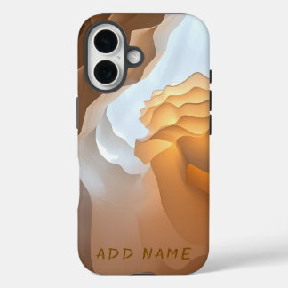 Coque Pour iPhone 16 Formes Abstraites de grès