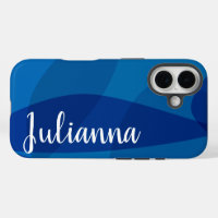 Formes Abstraites élégantes en bleu Nom personnali