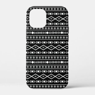 Case-Mate iPhone Case Formes aztèques Motif blanc gris noir