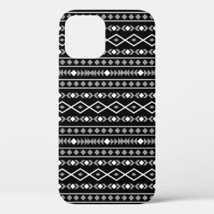 Case-Mate iPhone Case Formes aztèques Motif blanc gris noir