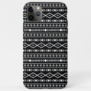 Case-Mate iPhone Case Formes aztèques Motif blanc gris noir