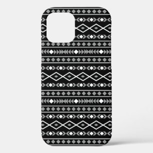 Case-Mate iPhone Case Formes aztèques Motif blanc gris noir