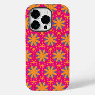 Coque Pour iPhone 14 Pro formes de cercle floral coloré