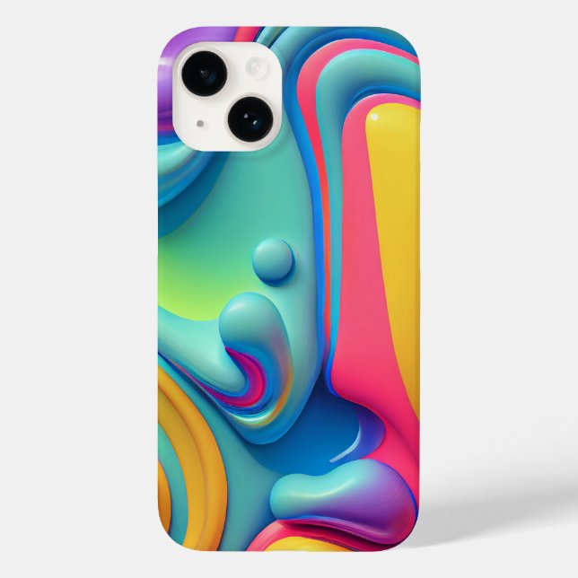 Coques Case-Mate iPhone Formes en plastique arc-en-ciel (Verso)