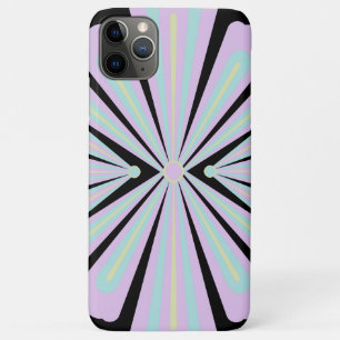 Case-Mate iPhone Case Formes florales pastel sur fond noir