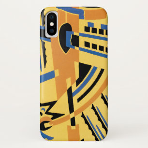 Coque iPhone X Formes géométriques Art Déco Retro Motifs