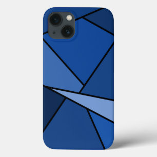 Etui iPhone Case-Mate Formes géométriques bleues Abstraites en gras