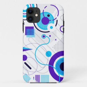 Case-Mate iPhone Case Formes Géométriques Bleues Modernes Chic