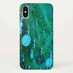 Case-Mate iPhone Case Foulard de danse du ventre avec pièces turquoise b