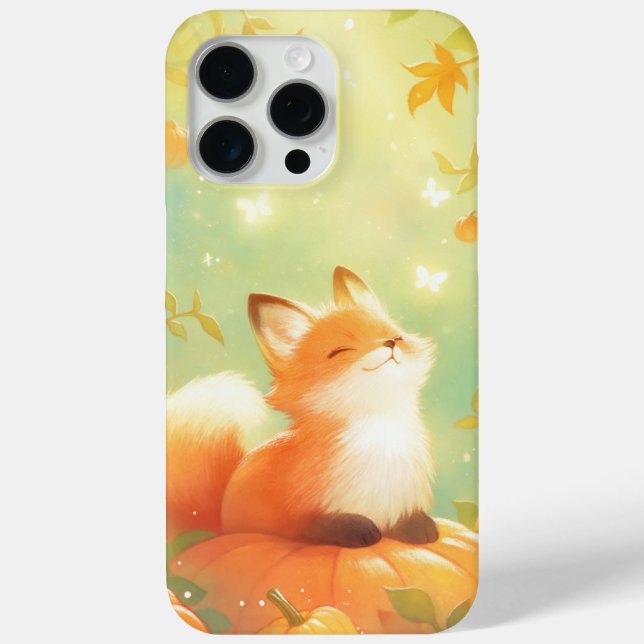 Coques Case-Mate iPhone Fox Citrouille Perch (Verso)