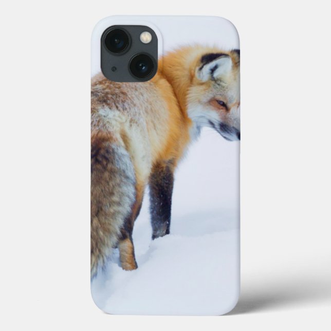 Coques Case-Mate iPhone Fox rouge en hiver (Verso)