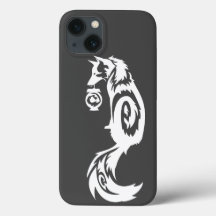 Fox tribal de Kitsune avec la lanterne d'esprit
